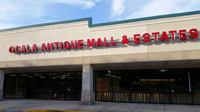 Ocala Antique Mall & Estates storefront sign on NW Blitchton Road in the Winn Dixie Shopping Center